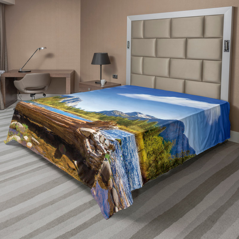 Drap-housse Ambesonne American Yosemite, Drap plat grand