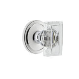 Grandeur Concealed Screw Mechanism Rectangular Knob with Circle Rosette