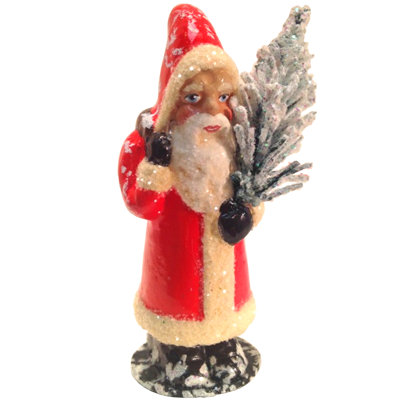 Porte-manteaux et arbre rouge père noël mache schaller paper