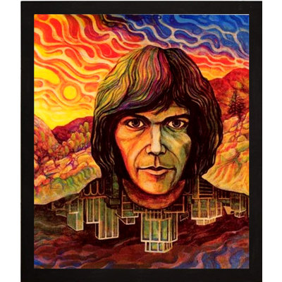 " Neil Young First Album 1969 Music Wide Frame "