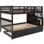 Lit superposé avec lit gigogne simple, couleur et système de rangement efficace Lit gigogne spacieux-330263296