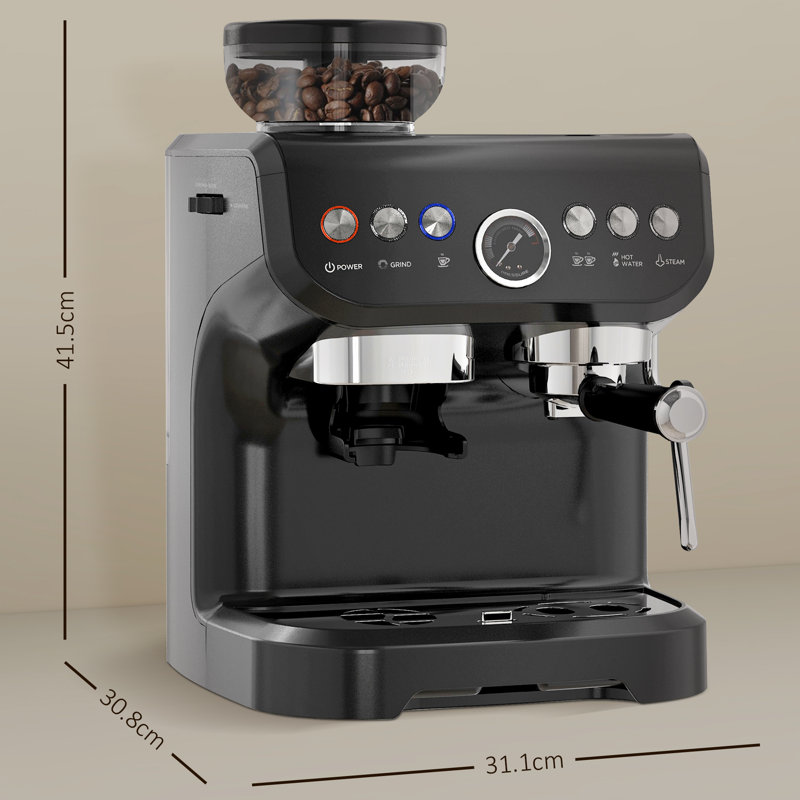  Espresso & Coffee Machine, Black
