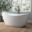 Baignoire autoportante profonde en acrylique 65 po-126677825