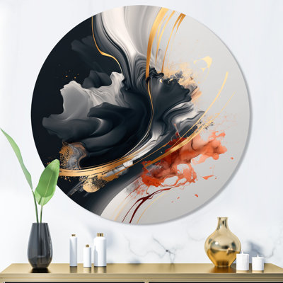 " Gold Modern Shapes Painting "
