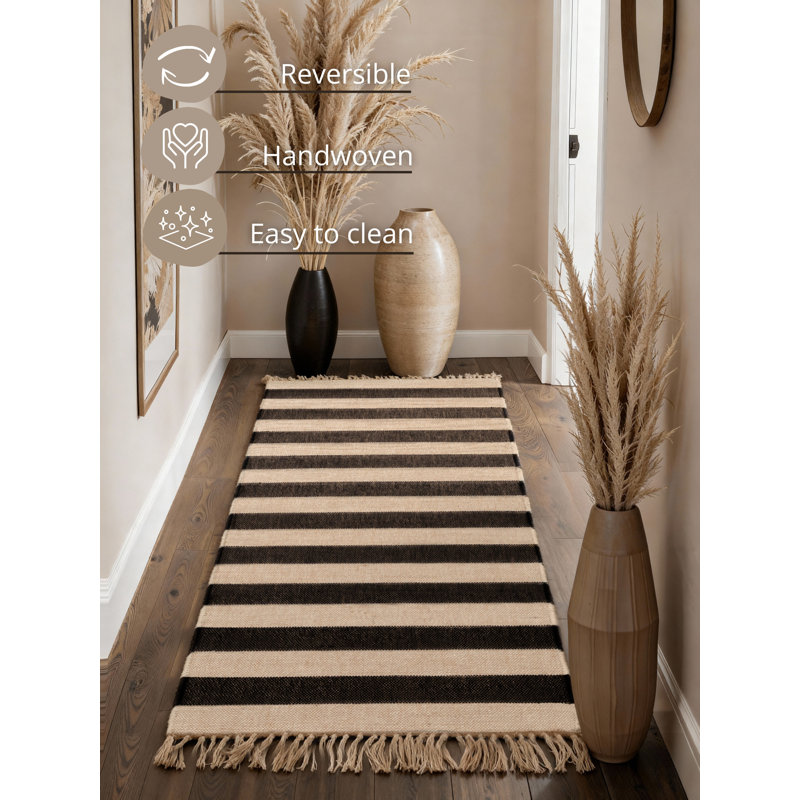 Hanse Home Playa - Jute Rug, Natural Rug for Living room, Bedroom, Diningroom, Runner 80 x 200 cm