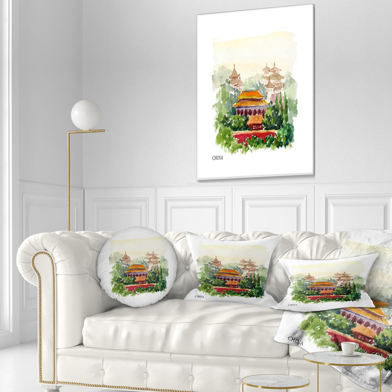 Coussin décoratif en porcelaine de Chine