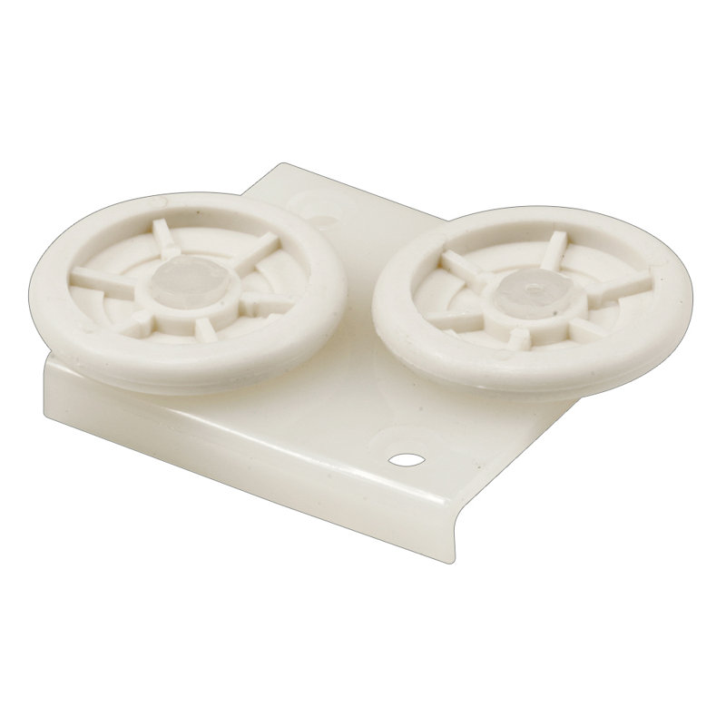 Guide horizontal à double rouleau pour porte de patio, rouleaux 1-5 / 16 po (paquet simple)