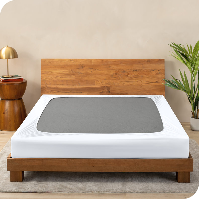 Housse de sommier enveloppante, Blanc, Grand