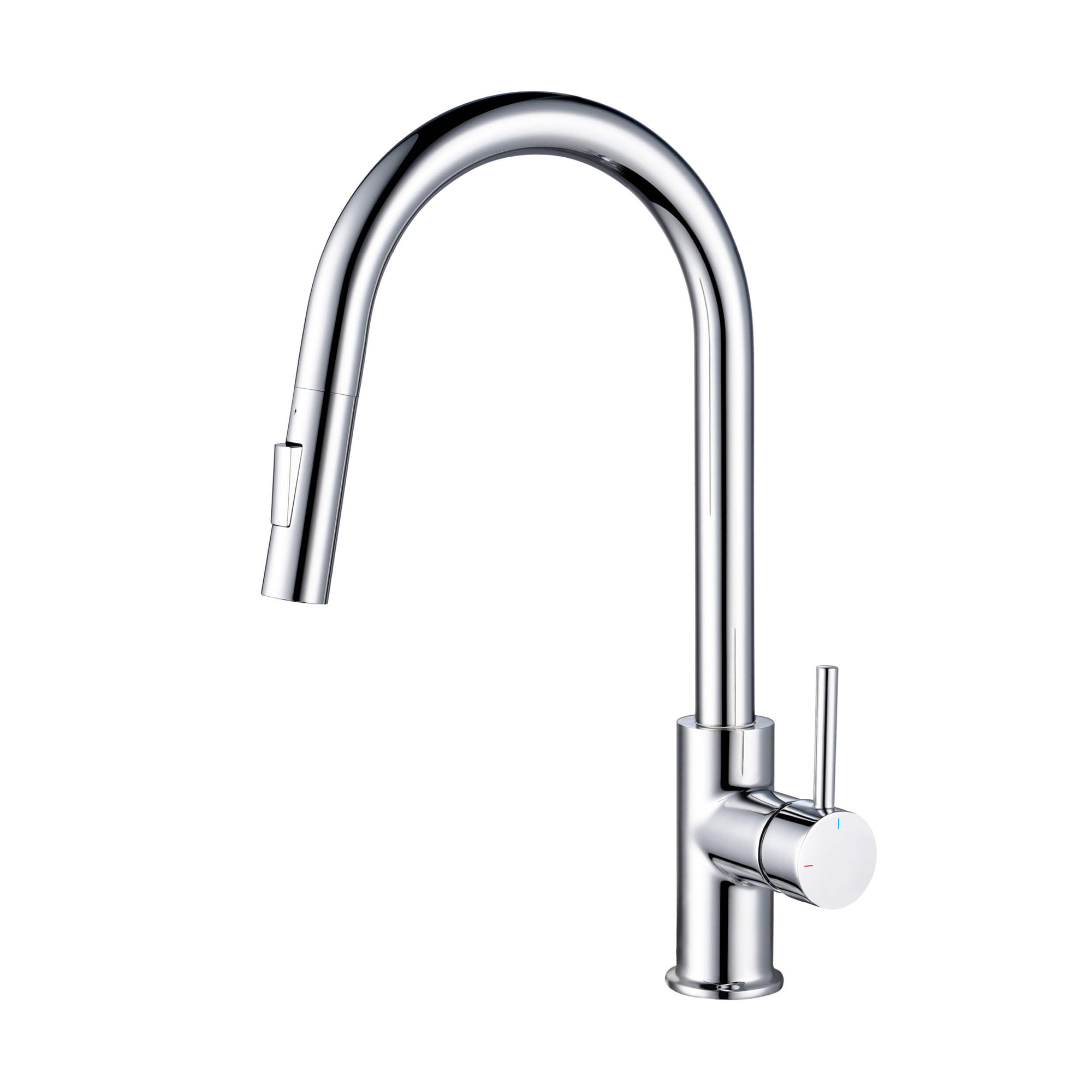 Pull Down Single Handle Kitchen Faucet, Chrome