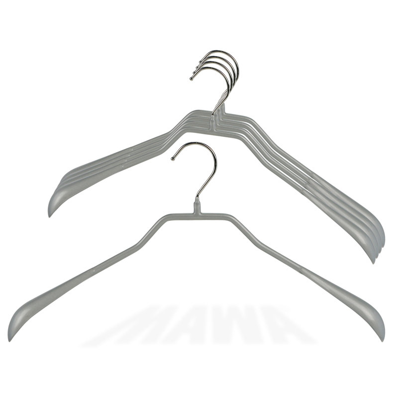 Cintre en métal antidérapant Bodyform, Argent, H 8 po x l 18,5 po x P 1,25 po