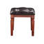 Meuble-lavabo classique de couleur cerise pour la chambre à coucher avec tabouret rembourré confortable et tiroirs rembourrés traditionnels-2002140934