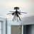 Prudence 3-Light Sputnik Semi Flush Mount-48650898
