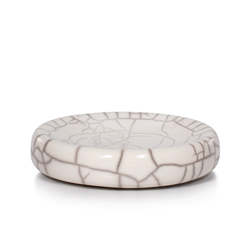 Raku Crackle Soap Dish