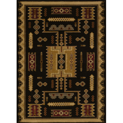 Tapis noir Woolsey Colton