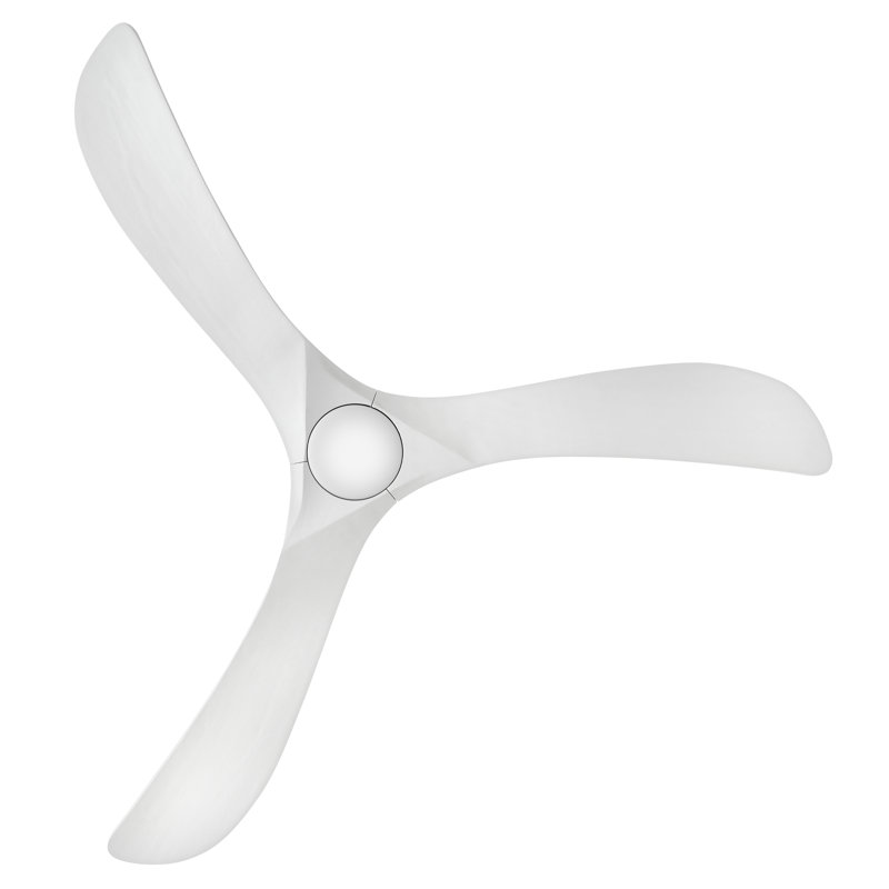 Reze 3 Blade Ceiling Fan with LED Light Kit, Matte White