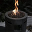 32000 Gas Fire Pit For Outdoors, 20 Inch Round, With Lava & Cover Round Outdoor Burner, ,