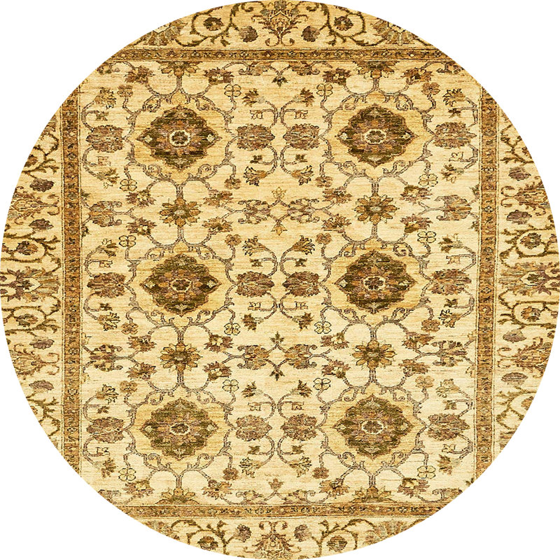 Adanna Abstract Indoor Rug, Round 7'