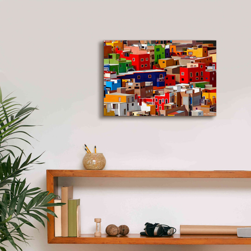 «Color Town» par Ata Alishahi, H 12 po x l 18 po x P 0,75 po
