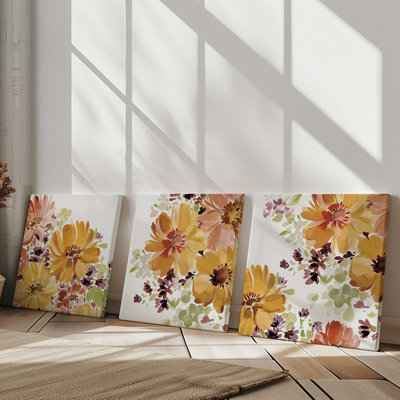 Autumn Garden Whispers, ensemble de 3 impressions sur toile