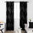 Spurgh Sliver Wave Foil Print Blackout Thermal Grommet Curtain Panels (Set of 2)-792607128-792607142