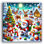«Santa's Enchanted Forest Holiday Gatheringon», reproduction sur toile tendue