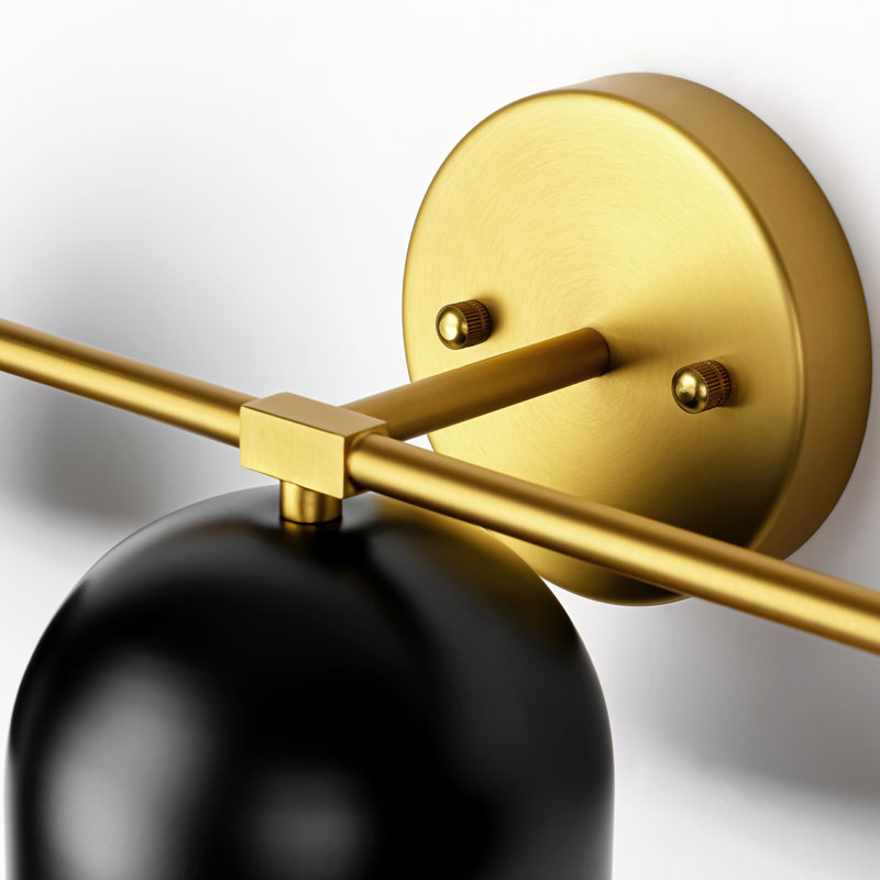  Éclairage de salle de bain à 3 lumières à intensité variable noir Flareson