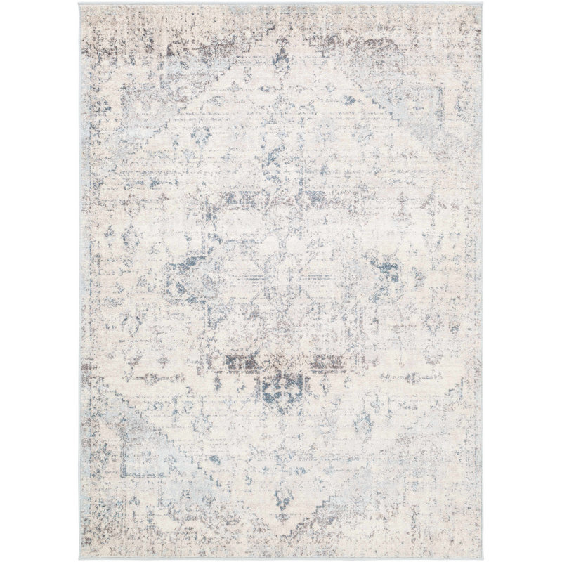 Tapis bleu Hanaleigh, Rectangle 8 pi 10 po x 12 pi