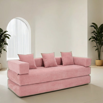 Canapé-lit pliant avec coussins, fauteuil convertible et canapé-lit en mousse à mémoire de forme pliable pour le salon, la chambre d'amis, le bureau personnel, les cabines et les lofts à l'étage