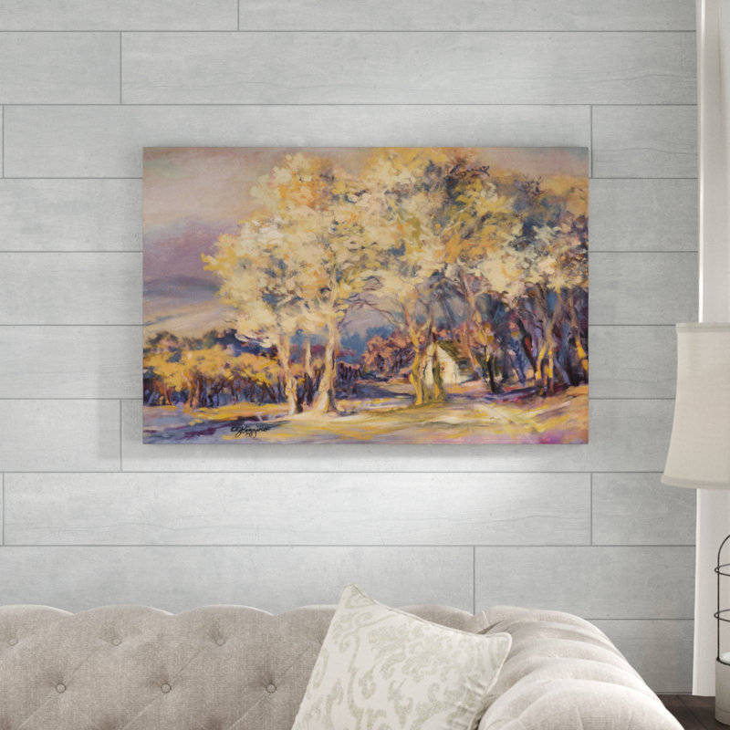 «Nature's Morning II», peinture sur toile, H 24 po x l 36 po