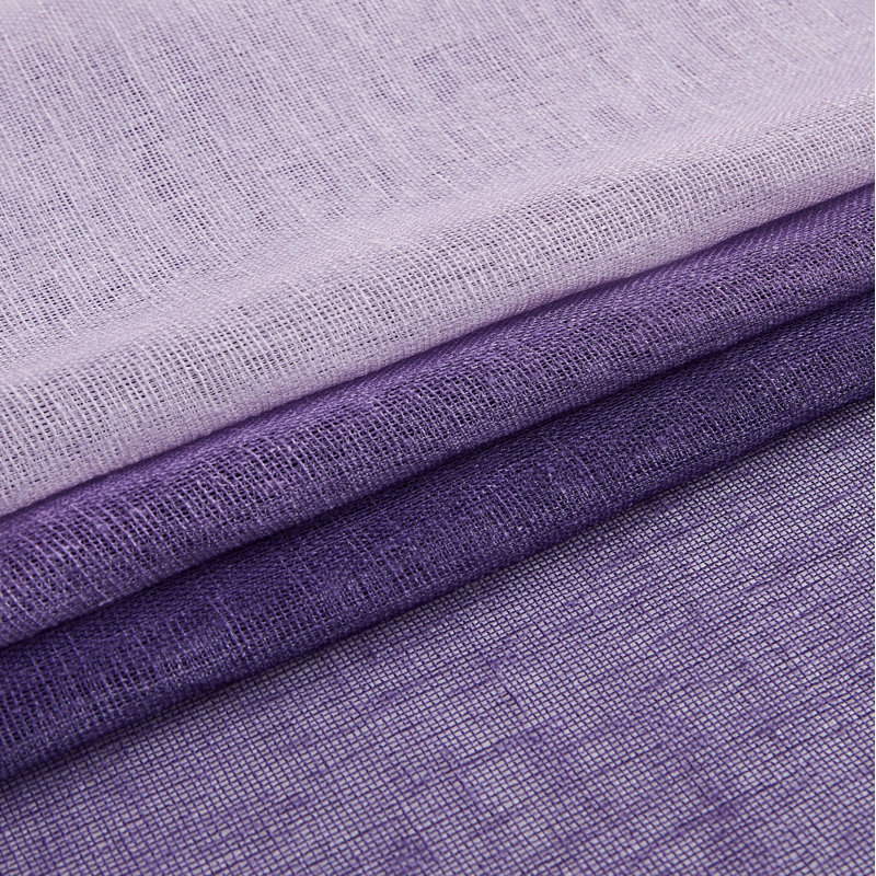 Rideaux semi-transparents pour chambre à coucher et salon, Mauve