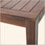 Table de pique-nique robuste en bois d'acacia pour une utilisation polyvalente du patio
