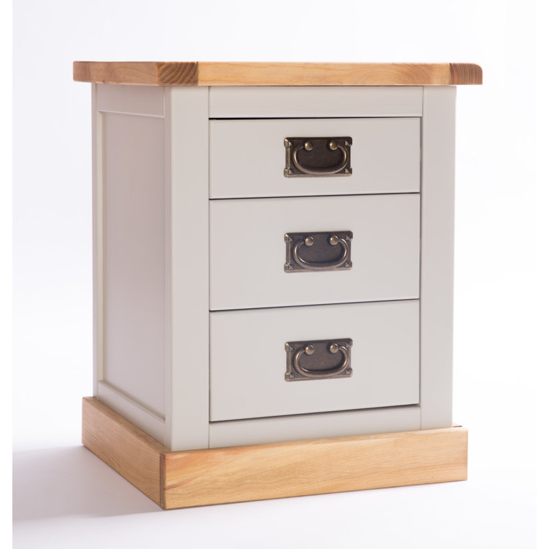 Calliope 45 cm W Bedside Table, Brown