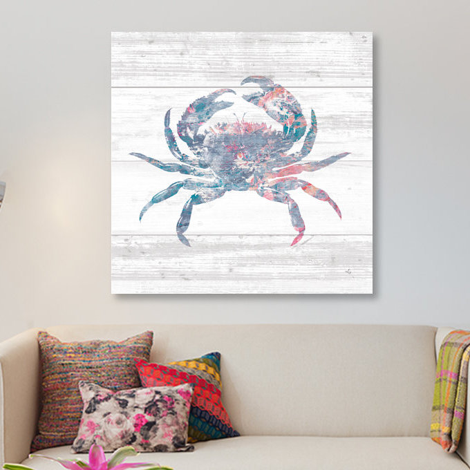 « ocean life i », reproduction d’impression sur toile, H 18 po x l 18 po x P 1,5 po, Toile tendue, Pas de tapis