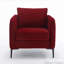 Chaise d'appoint en velours avec 1 coussin pour le salon-114119667