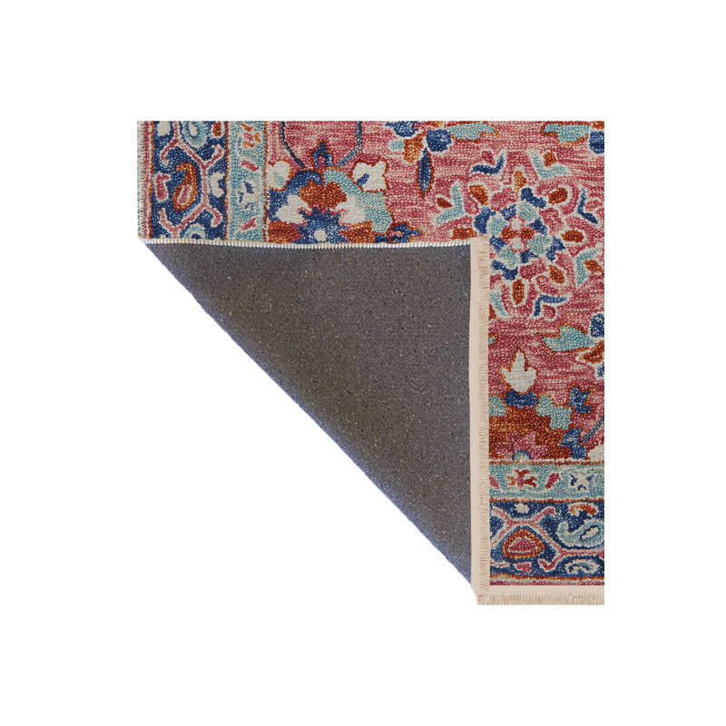 Tapis à motif floral lavable à la machine, Tapis de couloir 3 pi 3 po x 6 pi 7 po inclus