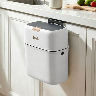 9L Hanging Rubbish Bin with Lid