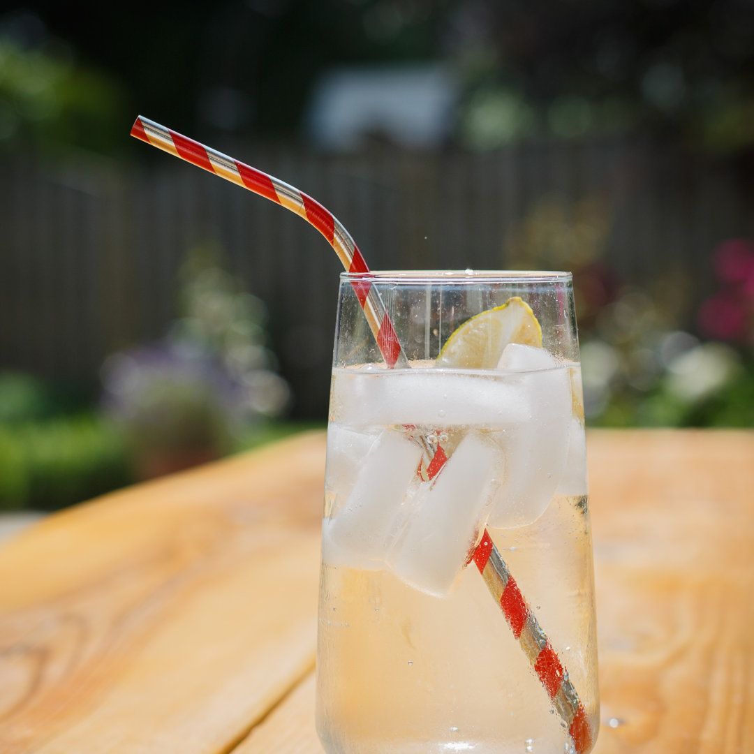 Metal Straws Stripes (Set Of 4)