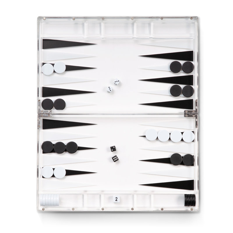 Jeu de backgammon noir / blanc Kingston Seymour