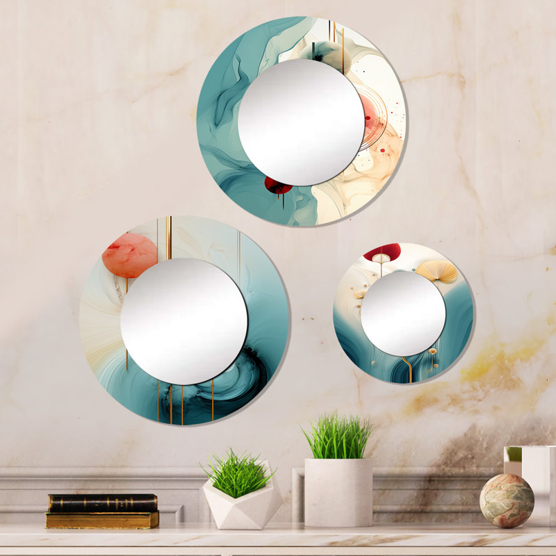 Miroir mural mural en aluminium Elizabeth