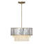 Reverie 4 - Light Unique Tiered Pendant with Crystal Accents