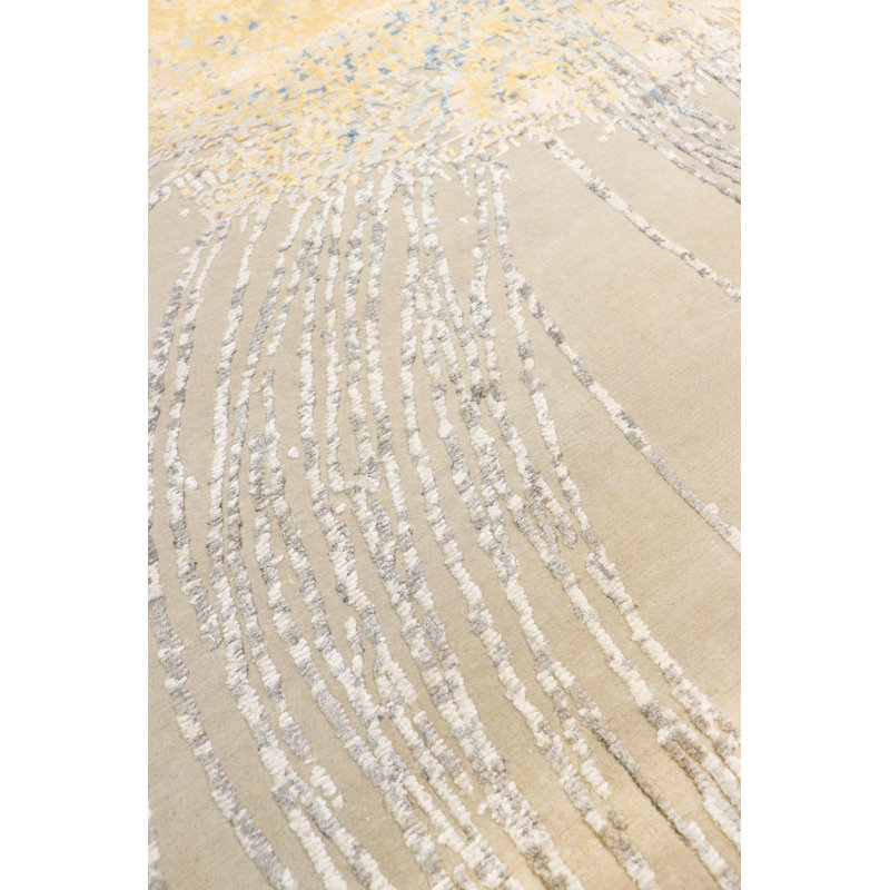 Hand Knotted Area Rug, Rectangle 12'1" x 15'3"