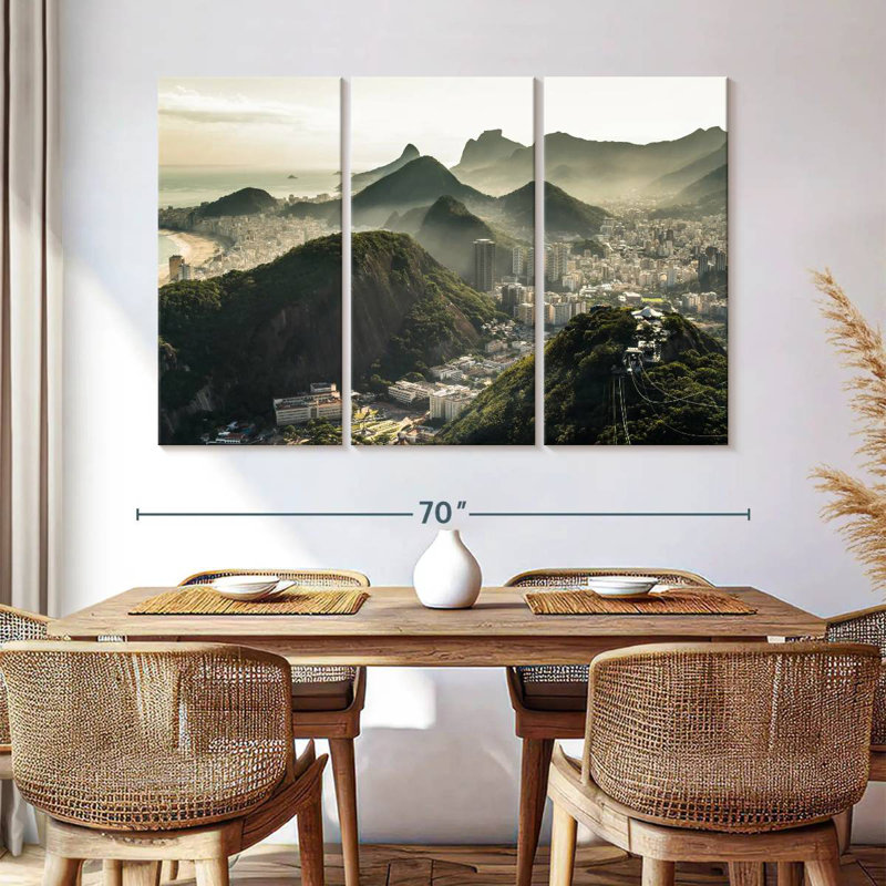 Sebbie Mountain Civilization, 42" H x 65" W