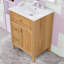 Meuble-lavabo avec lavabo, 2 tiroirs, 1 tiroir rabattable et tablette réglable-548100031