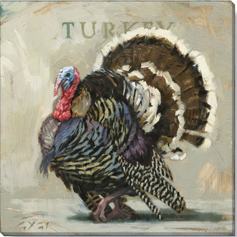 Dinde de Turquie, art mural, H 20 po x l 20 po x P 1 po