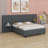Upholstered Platform Bed With Big Headboard-557304104-557304105
