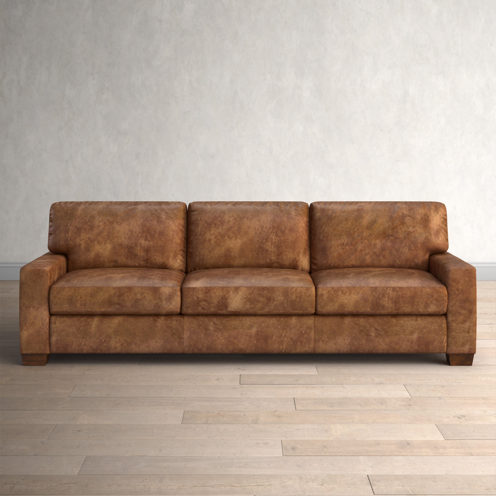 Brown leather store sofa wayfair