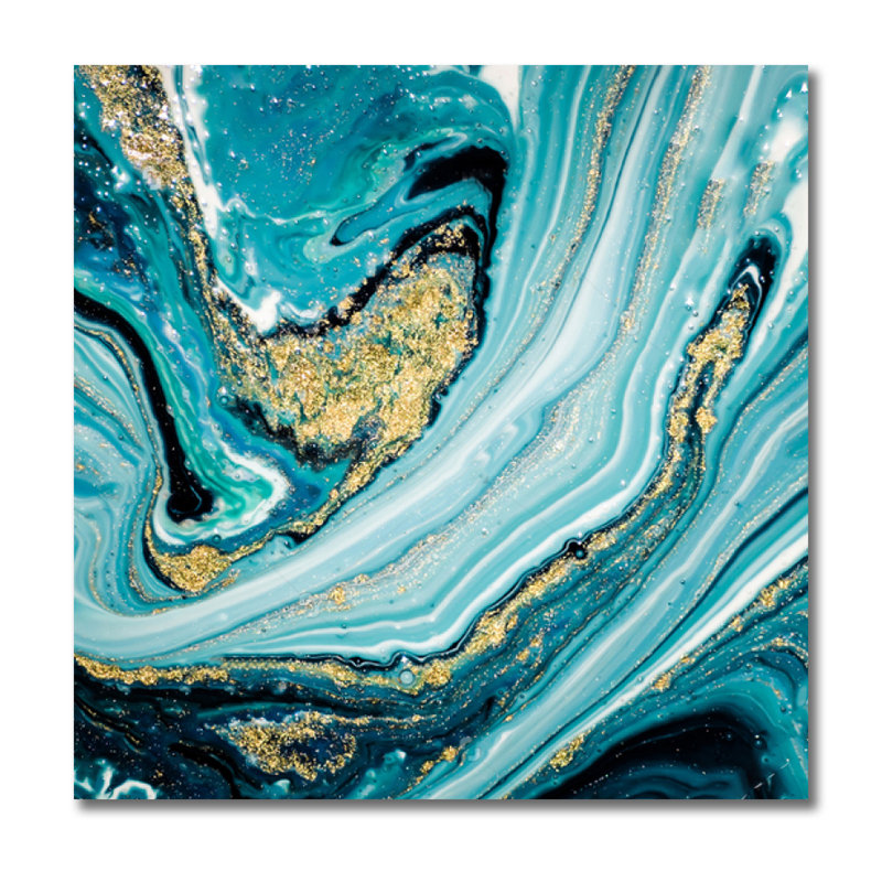 Concoction Print, 46" H x 46" W x 1.5" D, Aluminum