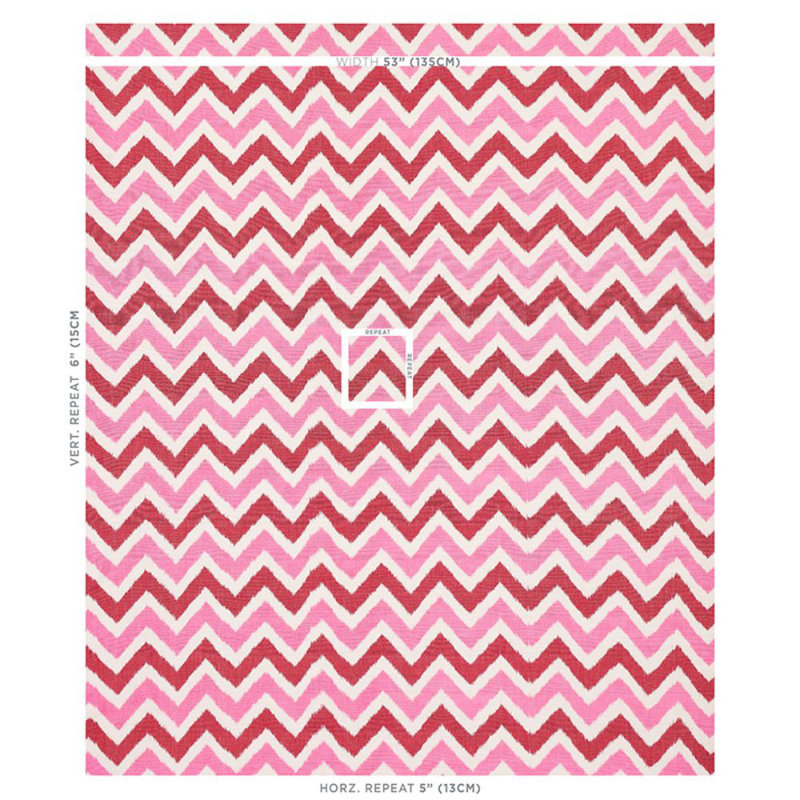 Vedado Ikat Fabric, Pink