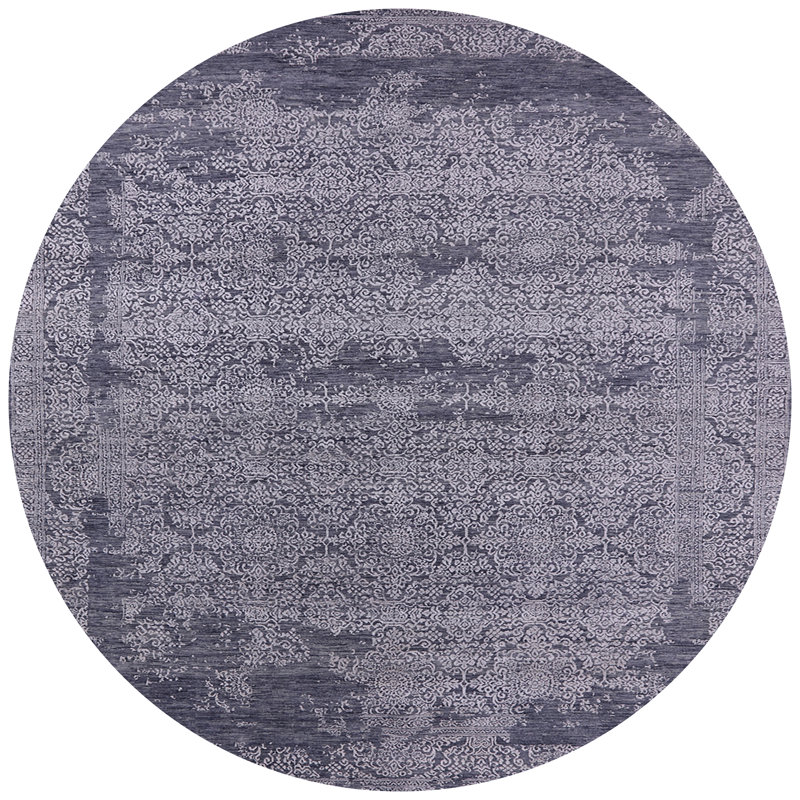 Tapis oriental gris, Rond 4 pi