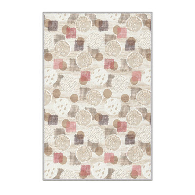 Stylish Hall Carpet (39.4 x 78.7 inches), 100% Polyester, 0.3 in Pile Height | Antibacterial, Non-Slip Underside, Machine Washable | 3D Digital Printed Design, Durable & Soft for Home Décor